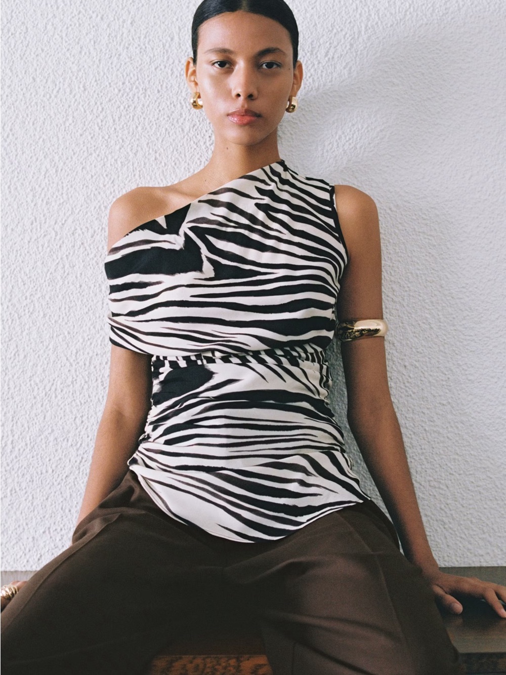 Mango Zebra-Print Top - Picture 7 of 10